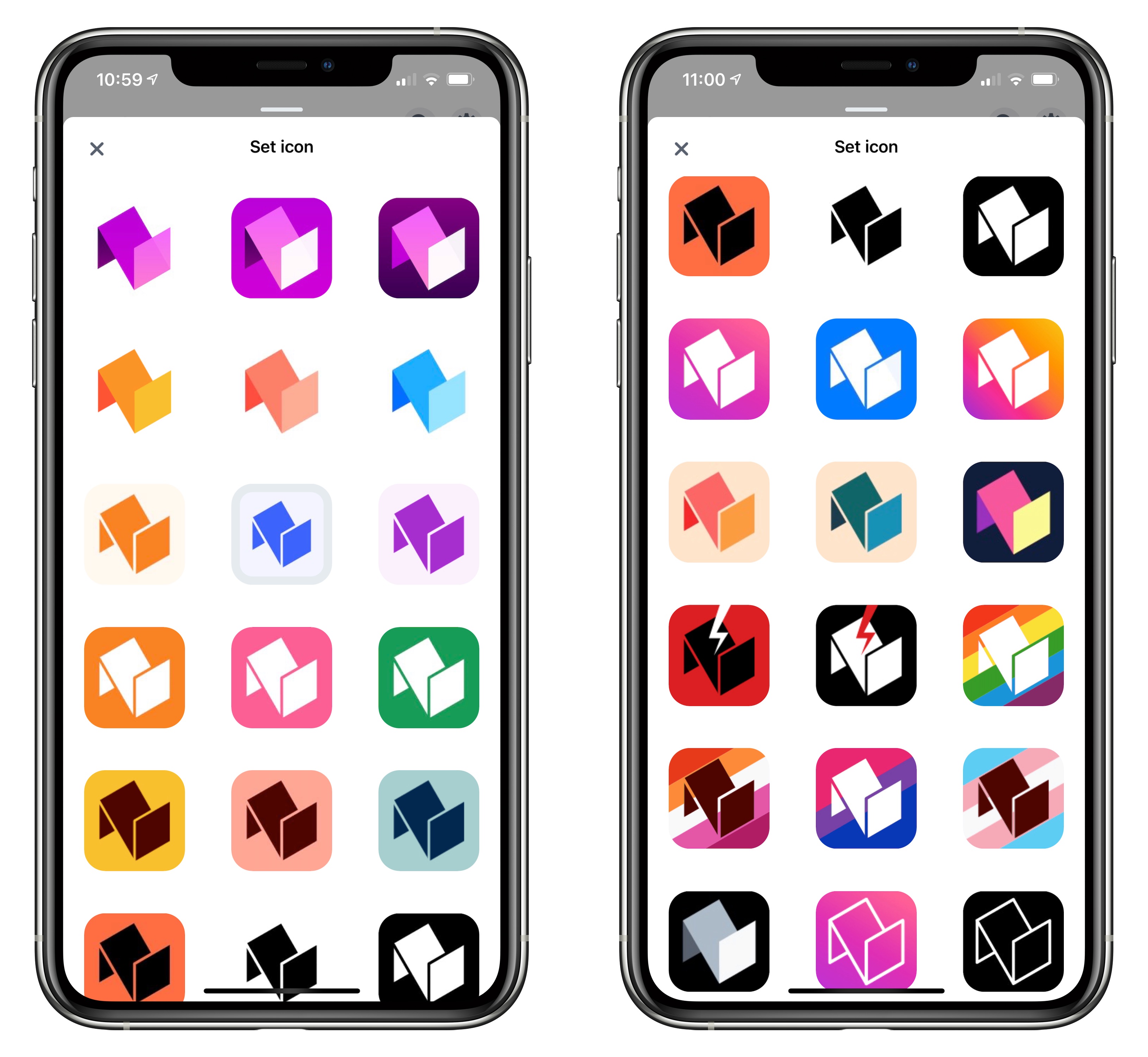 App icons