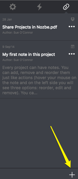 Attachments to Projects - Add