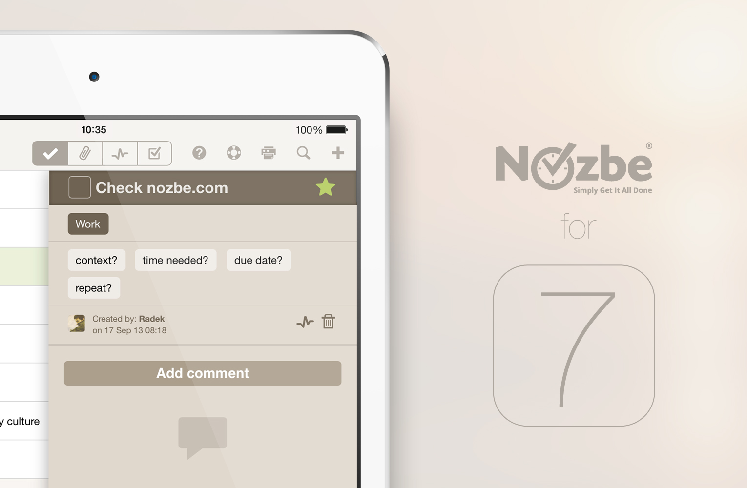 for iphone instal Nozbe free