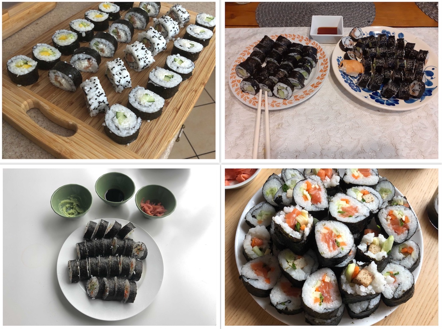 Virtual team-bonding meeting - Sushi